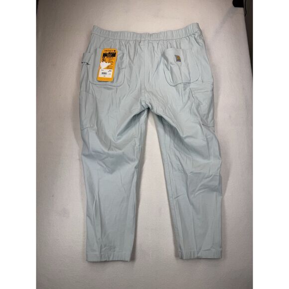 Carhartt Women's Force Relaxed Fit Ripstop Work Pant Light Blue XL NWT - Picture 5 of 7